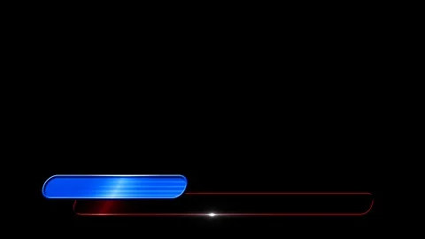 Blue Rectangle Lower Third Pack Stock Footage 96230776