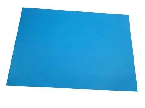 Blue rectangle shape isolated on white background isolated on white backgroun Stock Photos