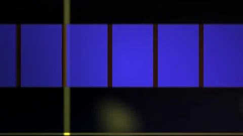 Blue rectangles on black background with yellow line. Stock Footage 335505821