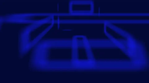 Blue rectangles lights moving loop Stock Footage 33046682