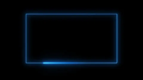 Blue rectangles wrap around glowing lines Stock Footage 235591926