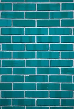 Blue rectangular ceramic tiles 库存照片