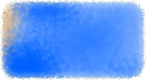 Blue rectangular frame with frosted edges, Textured blue background, illust.. Stock Illustration