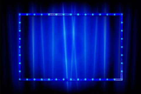 Blue rectangular frame Stockillustratie