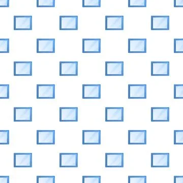 Blue rectangular frames creating a seamless pattern tile Illustrazione stock