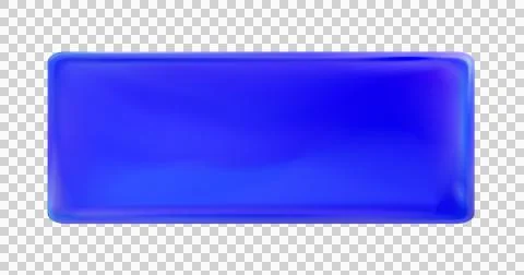 Blue rectangular painted plate isolated. Label, template. Png. Stock Illustration