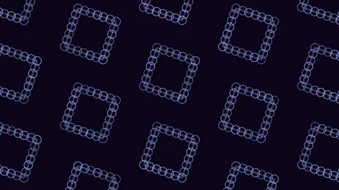 Blue rectangular pattern with interconnecting lines visually intriguing design Stock Footage 258927340