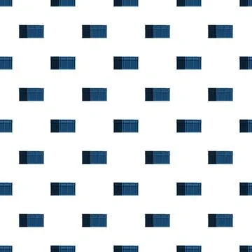 Blue recycling bins seamless pattern background Stock Illustration
