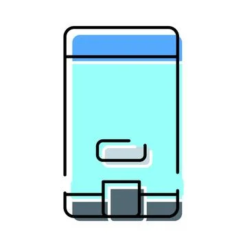 Blue recycling waste bin for environmental cleaning Stock Illustration