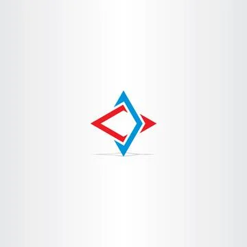 Blue red abstract business technology logo vector Stock-Illustration