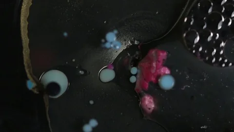 Blue, Red, and Black Bubbles Background Stock Footage 74774316