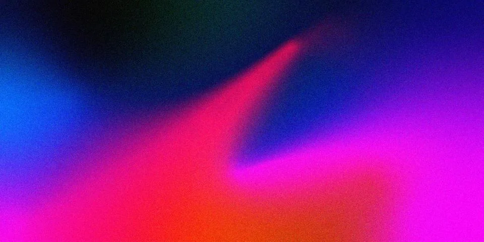 Blue, Red and Purple Gradient Background with Grainy Texture Effect Stock Illustration