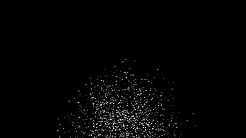 Blue, red and white confetti explosion on black, green screen with Matte Channel Stock Footage 278834952