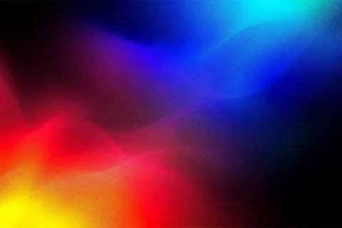 Blue red and yellow light flares Stock Illustration