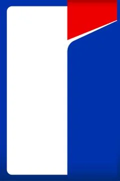 Blue red banner web template frame blank modern background, banner blue red e Illustrazione stock