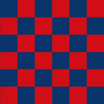 Blue Red Chess Board Background Stock Illustration