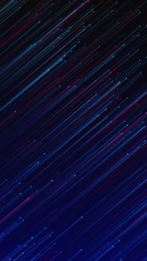 Blue red diagonal light streaks background with fast glowing lines, small partic Stock Footage 340554156