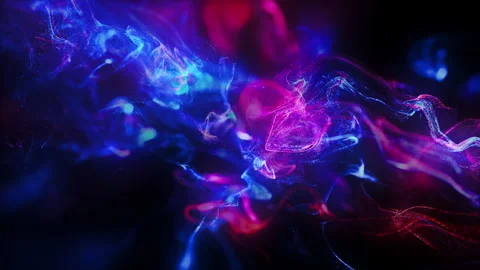 Blue Red Fluid Particles Background Loop | Stock Video | Pond5