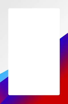 Blue red gradient color frame banner web template background square blank and Stock Illustration