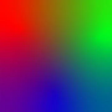 Blue red green gradient square shape. Stock Illustration
