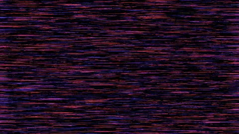 Blue-Red Horizontally Distorted Static Noise Effect Video stock 152727982