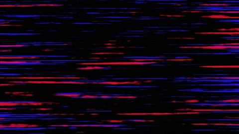 Blue-Red, Horizontally Distorted, Thick Static Noise Effect 스톡 동영상 152734494