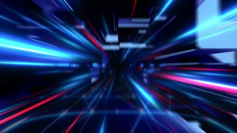 Blue Red Lightstrail Background Video stock 140355672