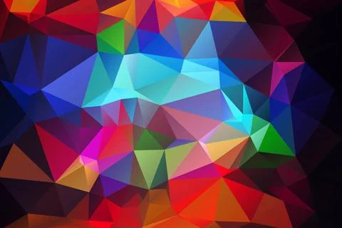 Blue red low poly background Blue red abstract low poly geometric backgrou... Stock Photos