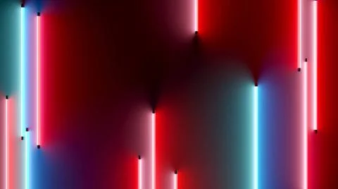 Blue red neon tubes background blue red neon tubes background. 3D illustra... Stock Photos