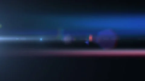 Blue red optical lens flare animation on black abstract background Stock Footage 313201146
