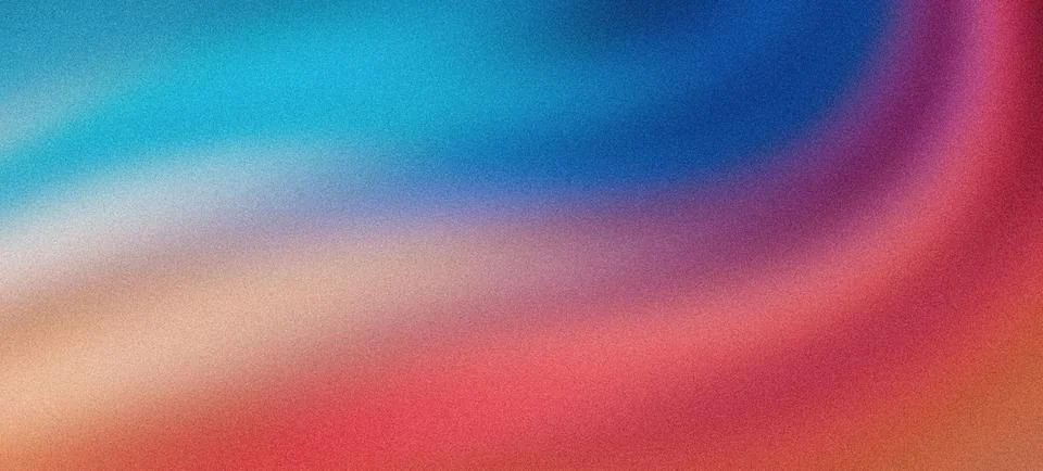 Blue red orange abstract background grainy gradient wave blurred noise text.. Stock Illustration