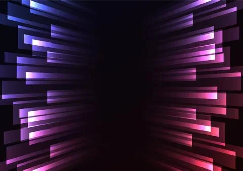 Blue red overlap stripe rush in dark background Stock Illustration