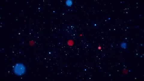 Blue red particles background Stock Footage 296013792
