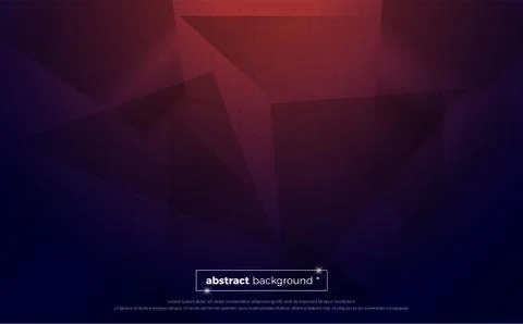 Blue, red polygonal abstract background. geometric illustration with gradient Stock Illustration