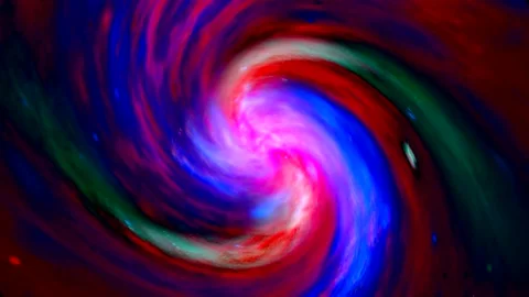 Blue Red Rotating Spiral Stock Footage 131332166