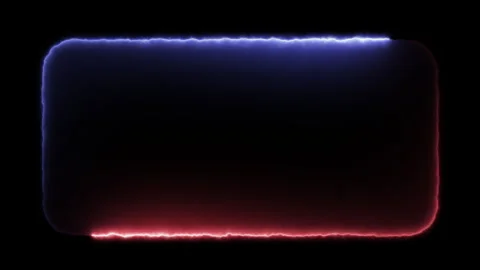 Blue Red Rounded Frame – Luminous Border Loop Stock Footage 332636271