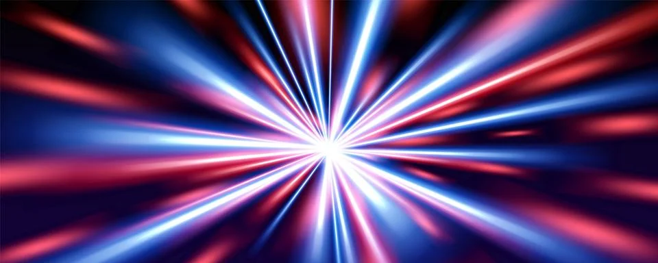 Blue red speed light motion effect background 库存插图