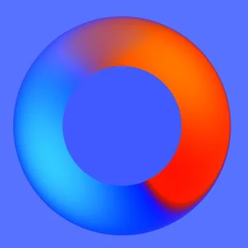 Blue red spinner Stock Illustration
