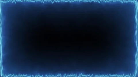 Blue to Red Tractor Beam Sci-Fi Energy Frame Border Looped on Black HD Stock Footage 326979510