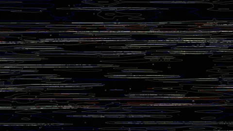 Blue-Red-Yellow, Glitching, Dense, Thin Curves and Lines 스톡 동영상 148397875