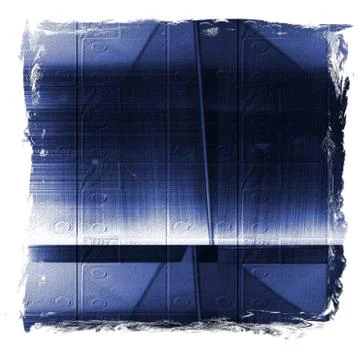 Blue reflecting metallic surface. Technological texture and background Stock Illustration