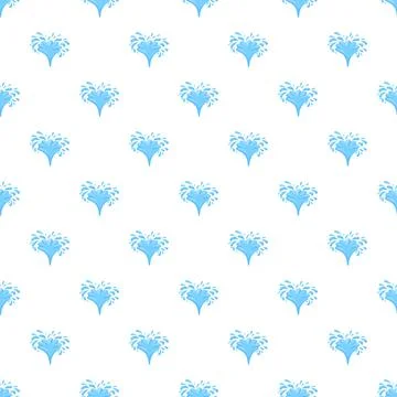 Blue refreshing water splash pattern on white background Illustrazione stock