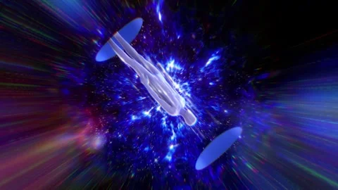 Blue Reincarnation Loop Stock Footage 262646418
