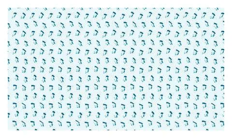 Blue repeating pattern with abstract shapes, geometric and modern design. Illustrazione stock
