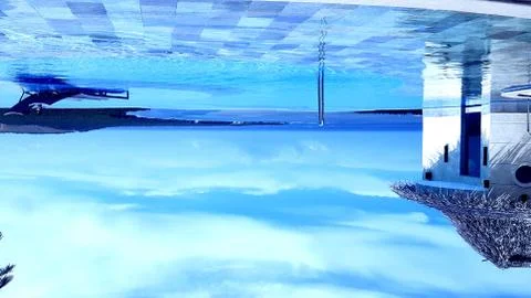 Blue resort Stock Photos