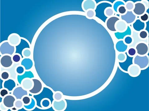 Blue retro Stock Illustration