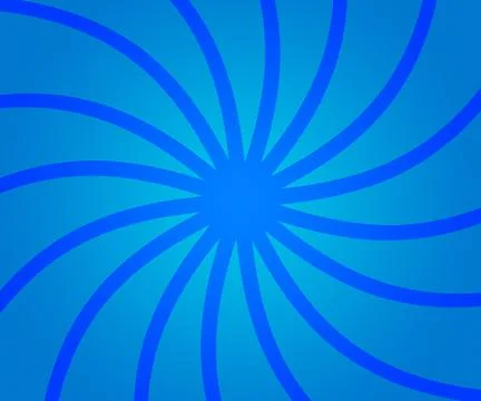 Blue retro rays backdrop Illustrazione stock