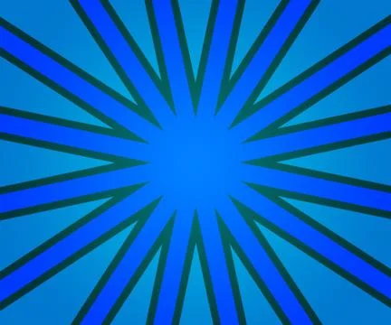 Blue retro rays background Stock Illustration
