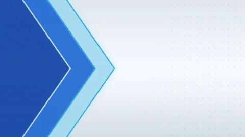 Blue rhombic chevron shapes moving on a white geometric background. 4K Video stock 345111477