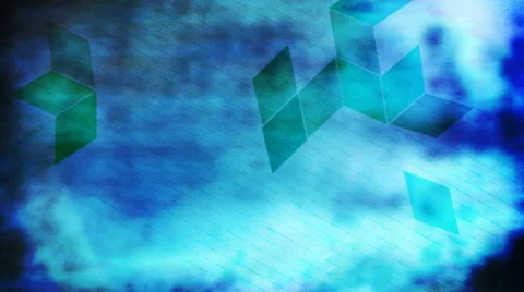 Blue Rhombus 1080  background Stock Footage 50784341